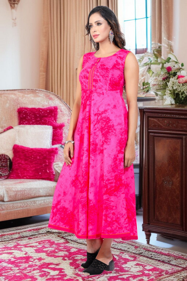 PolyCotton Maternity Kurta - Designed For Pregnancy & Feeding
