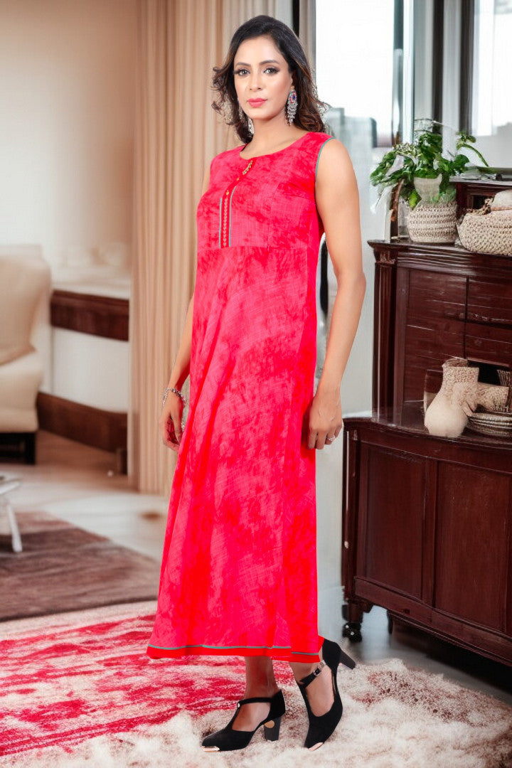 PolyCotton Maternity Kurta - Designed For Pregnancy & Feeding
