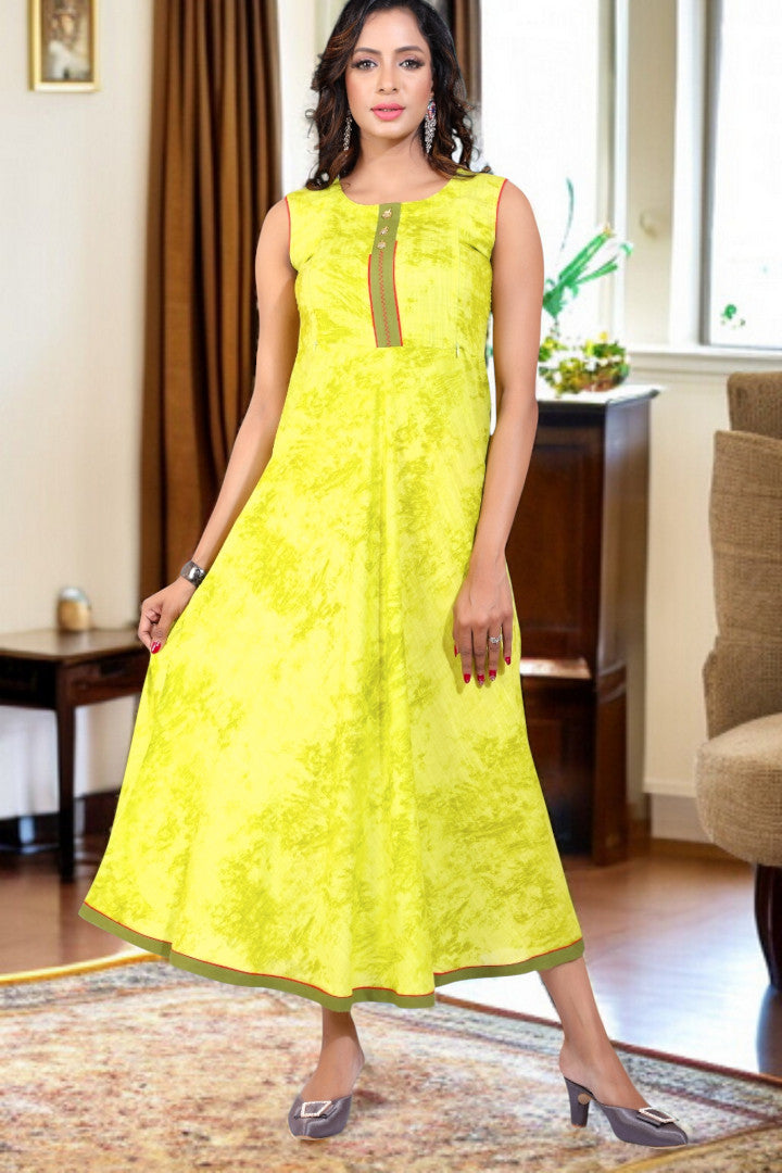 PolyCotton Maternity Kurta - Designed For Pregnancy & Feeding