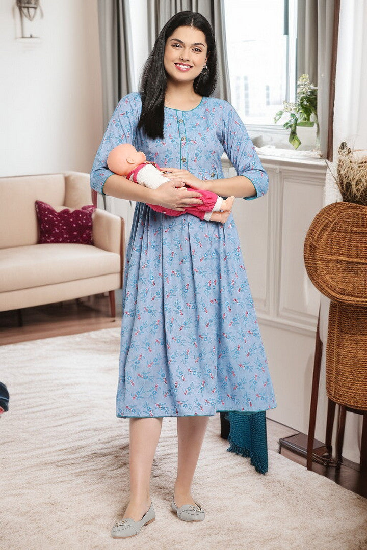 Rayon Maternity Flare Kurta For Pre & Post Pregnancy