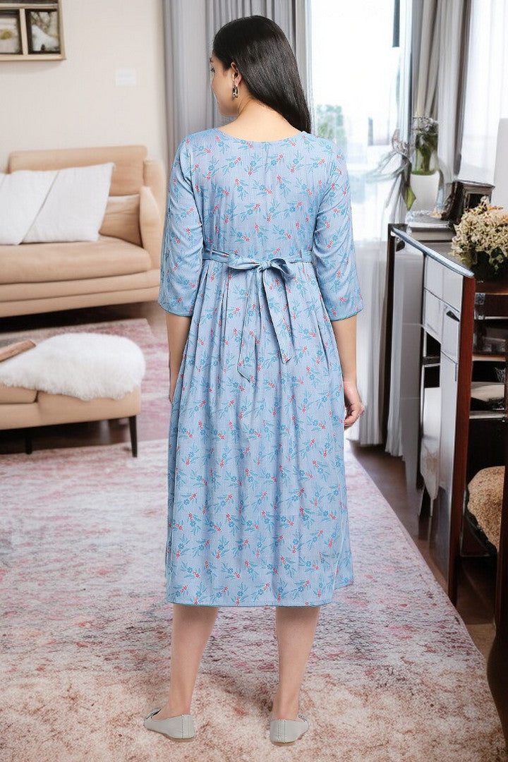 Rayon Maternity Flare Kurta For Pre & Post Pregnancy