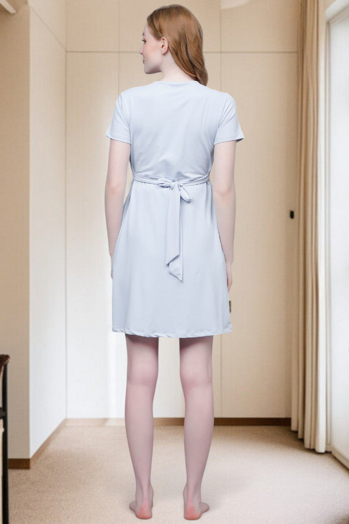 Stylish Pregnancy Dress – Soft Fabric, No Zipper