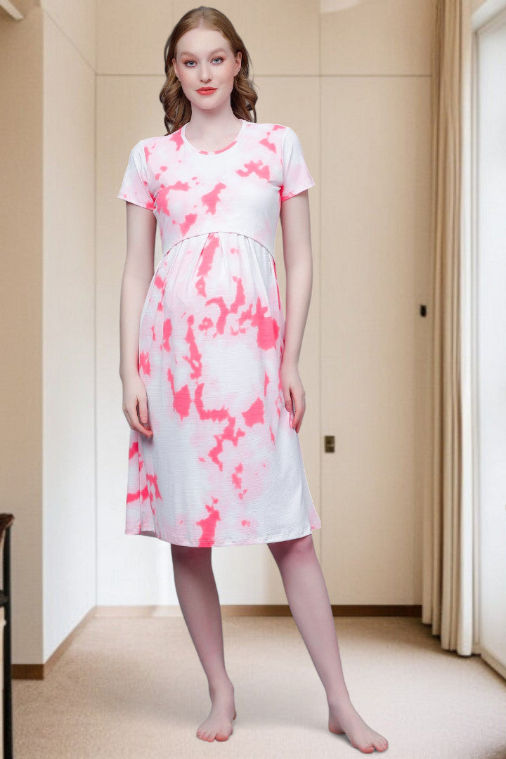 Stylish Pregnancy Dress – Soft Fabric, No Zipper