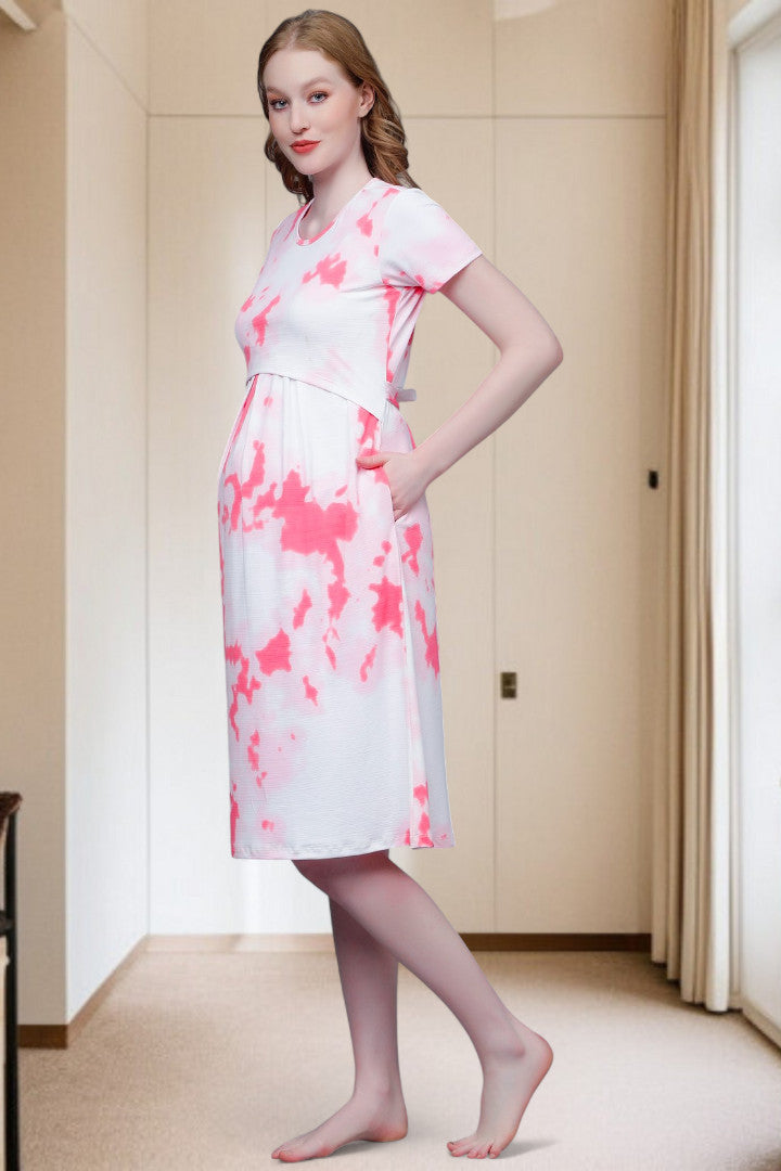 Stylish Pregnancy Dress – Soft Fabric, No Zipper