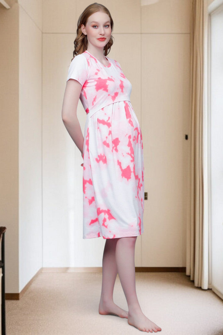 Stylish Pregnancy Dress – Soft Fabric, No Zipper