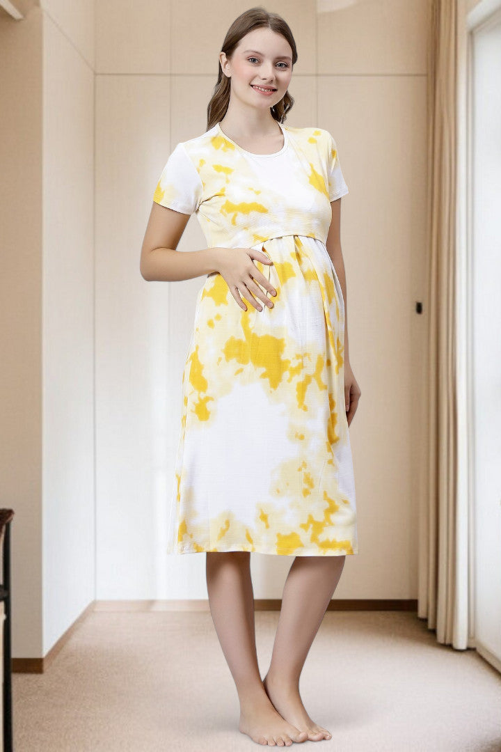Stylish Pregnancy Dress – Soft Fabric, No Zipper