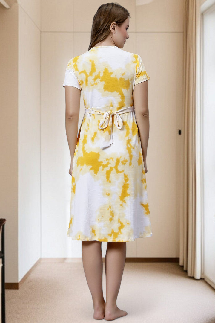 Stylish Pregnancy Dress – Soft Fabric, No Zipper