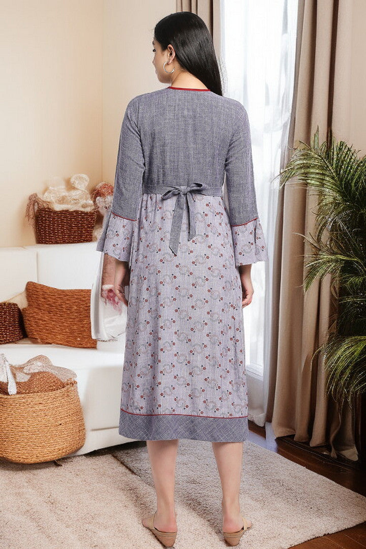 Rayon Maternity Flare Kurta For Pre & Post Pregnancy