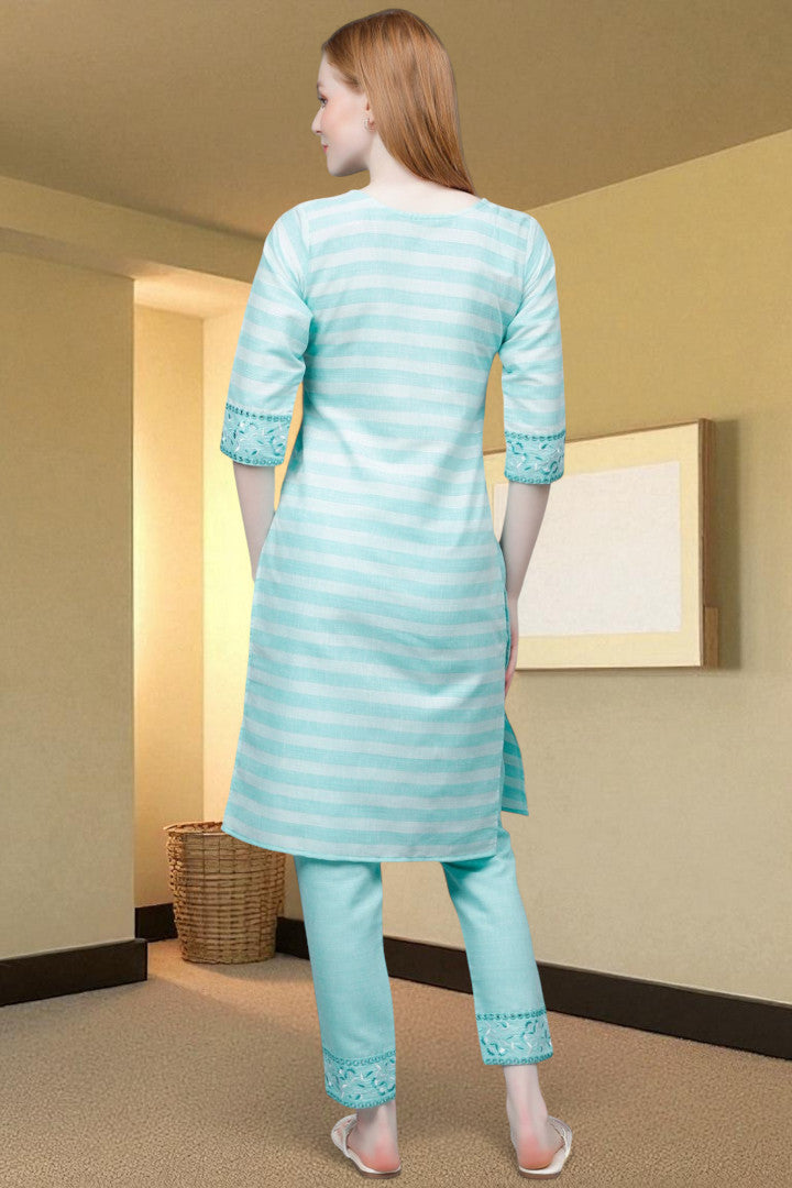 Casual Ethnic Straight Kurta Set - Everyday Comfortable