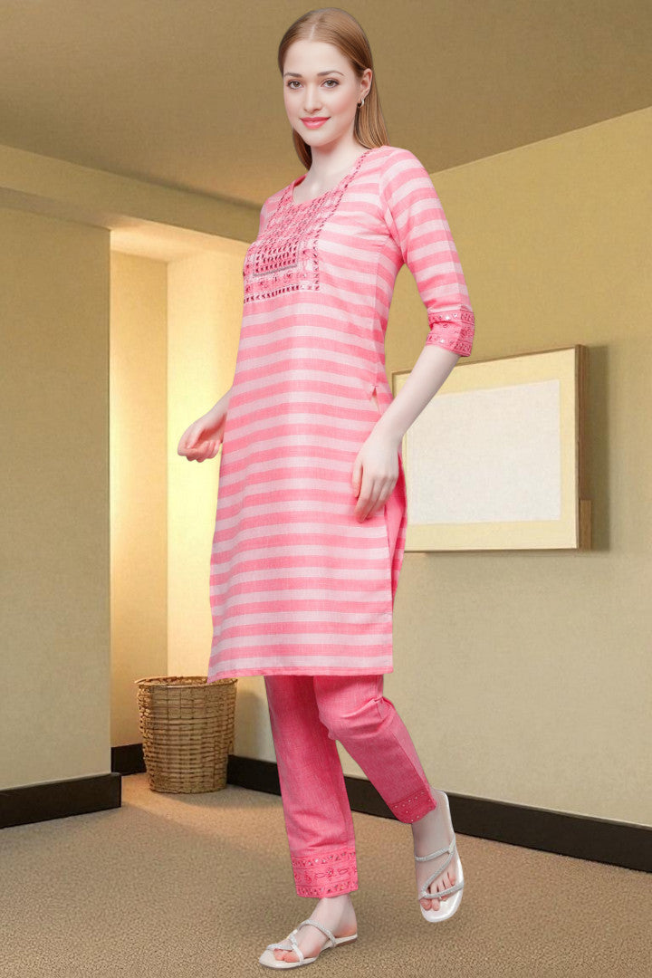 Casual Ethnic Straight Kurta Set - Everyday Comfortable