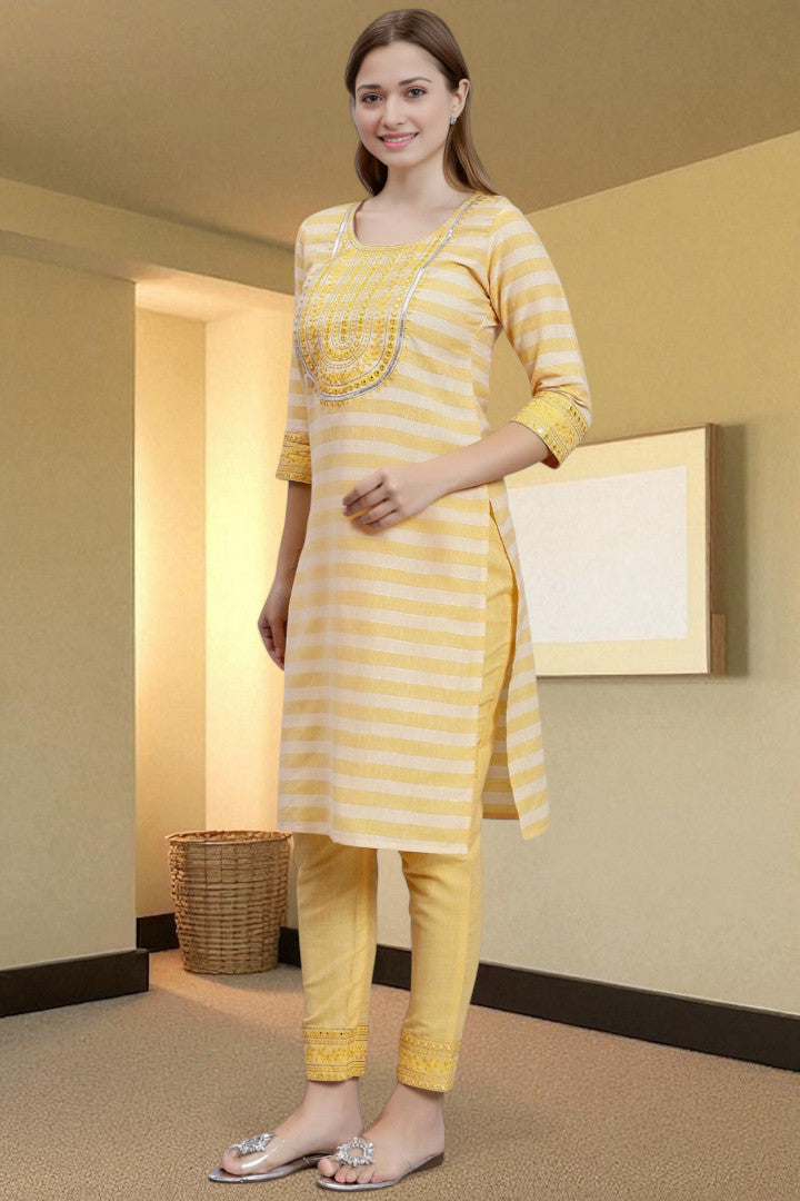 Casual Ethnic Straight Kurta Set - Everyday Comfortable