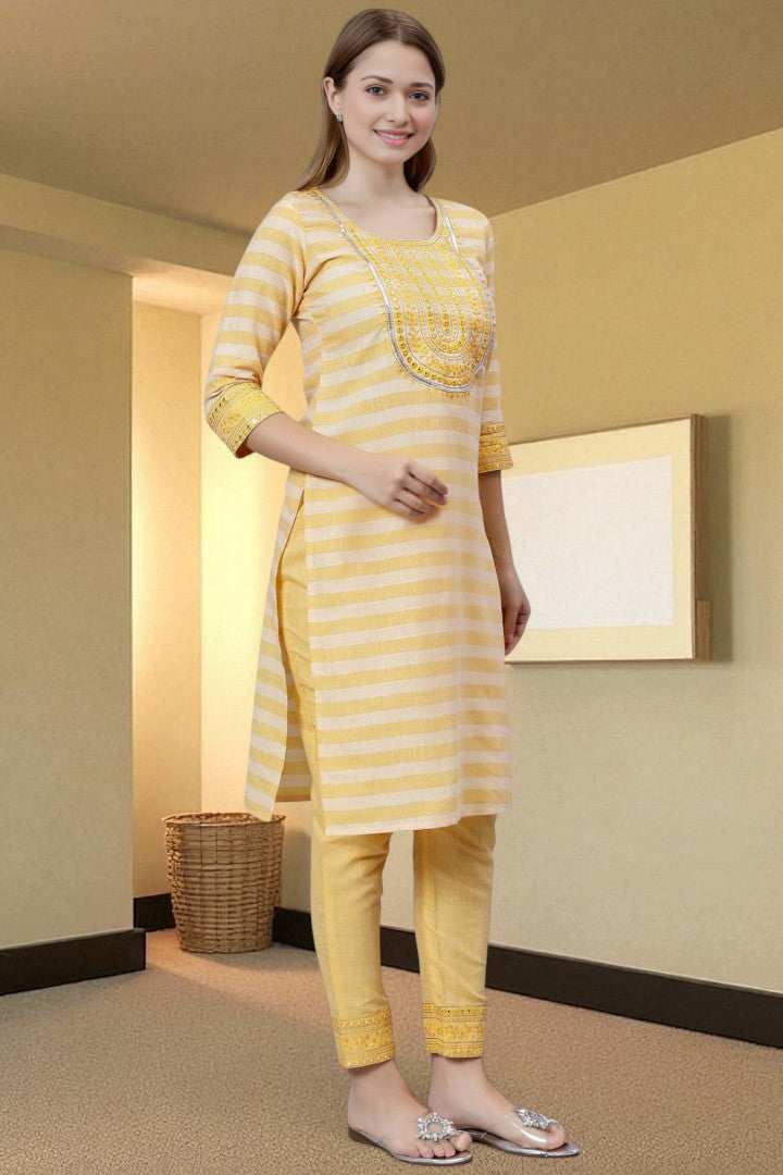 Casual Ethnic Straight Kurta Set - Everyday Comfortable