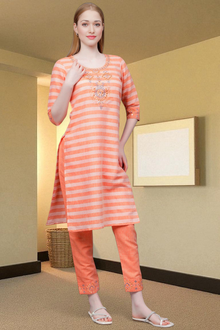 Casual Ethnic Straight Kurta Set - Everyday Comfortable