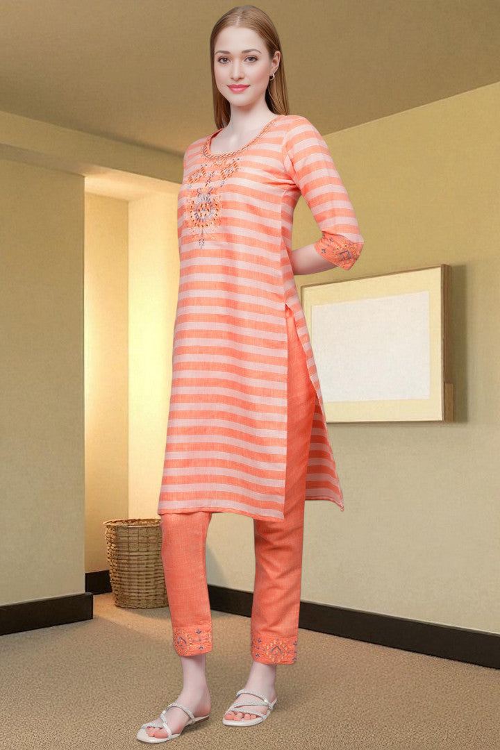 Casual Ethnic Straight Kurta Set - Everyday Comfortable