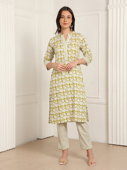 Casual Ethnic Straight Kurta Set With Dupatta (DS843)