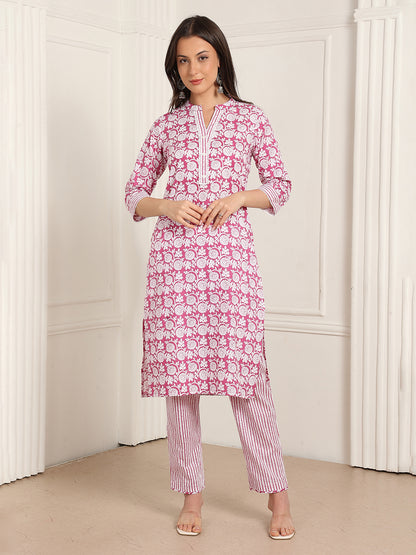 Casual Ethnic Straight Kurta Set With Dupatta (DS842)