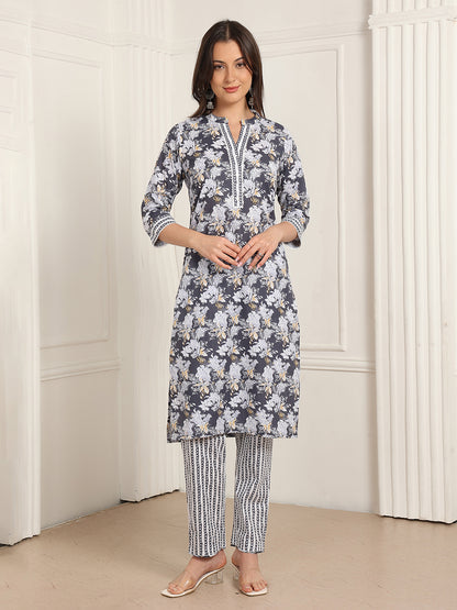 Casual Ethnic Straight Kurta Set With Dupatta (DS838)