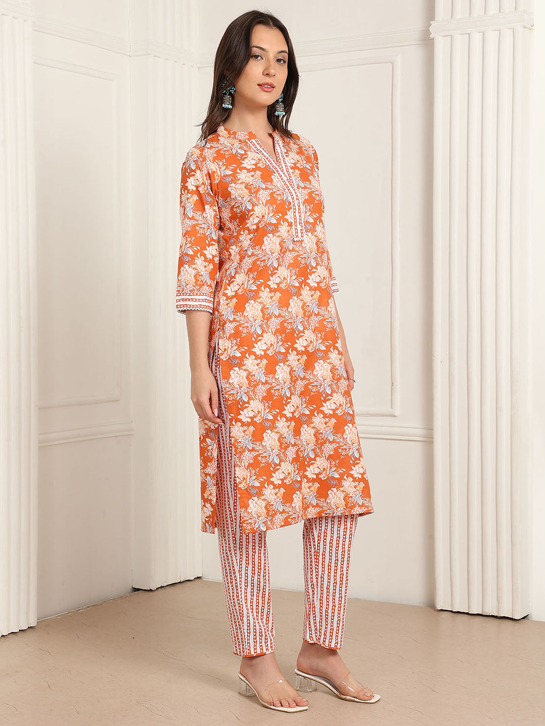 Casual Ethnic Straight Kurta Set With Dupatta (DS840)