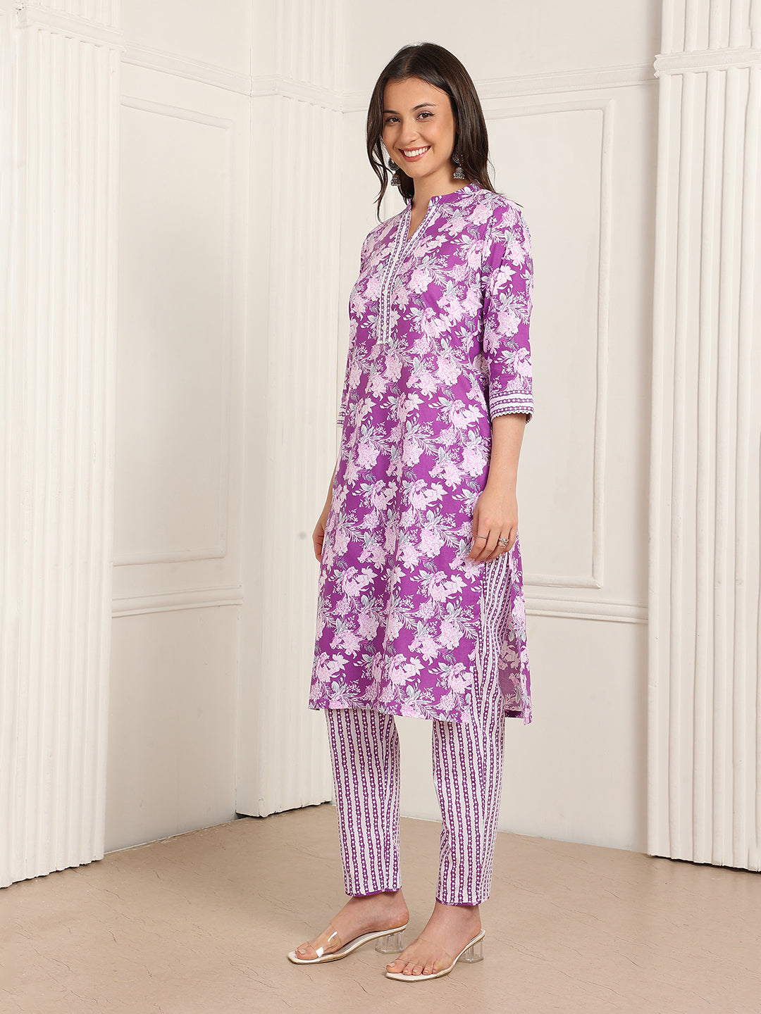 Casual Ethnic Straight Kurta Set With Dupatta (DS839)