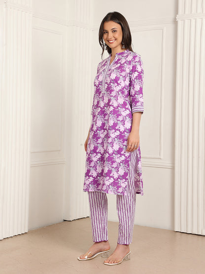 Casual Ethnic Straight Kurta Set With Dupatta (DS839)