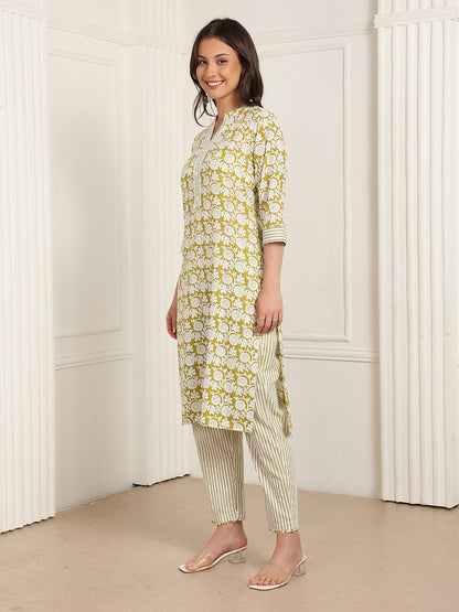 Casual Ethnic Straight Kurta Set With Dupatta (DS843)