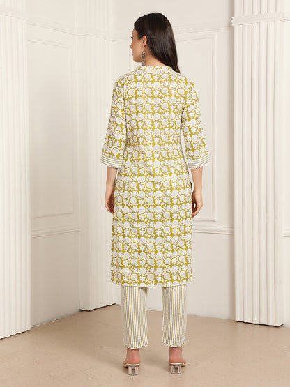 Casual Ethnic Straight Kurta Set With Dupatta (DS843)