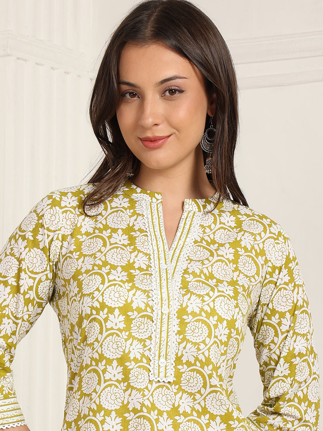 Casual Ethnic Straight Kurta Set With Dupatta (DS843)