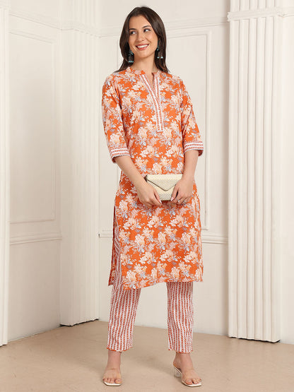 Casual Ethnic Straight Kurta Set With Dupatta (DS840)