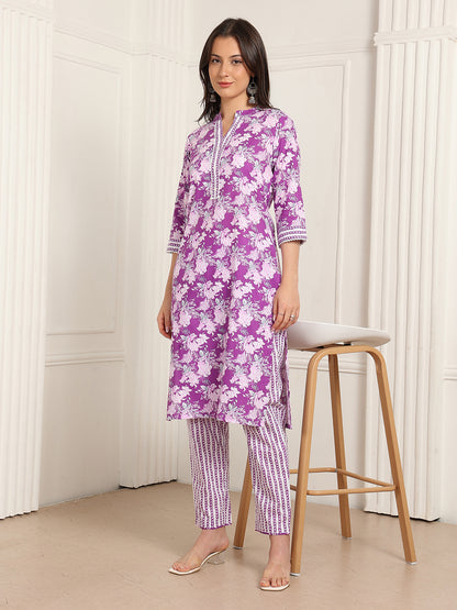 Casual Ethnic Straight Kurta Set With Dupatta (DS839)