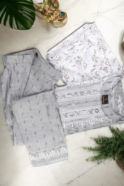 Festive Anarkali Kurta Set – Elegant Design with Dupatta