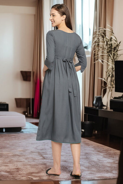 Rayon Maternity Flare Kurta For Pre & Post Pregnancy