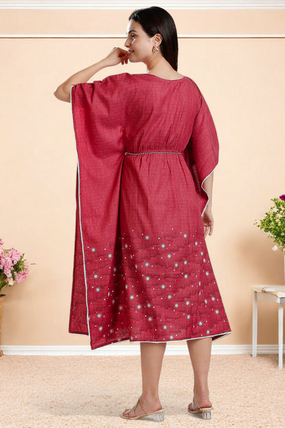 Rayon Printed Maternity Kaftan – Designed for Pregnancy & Nursing