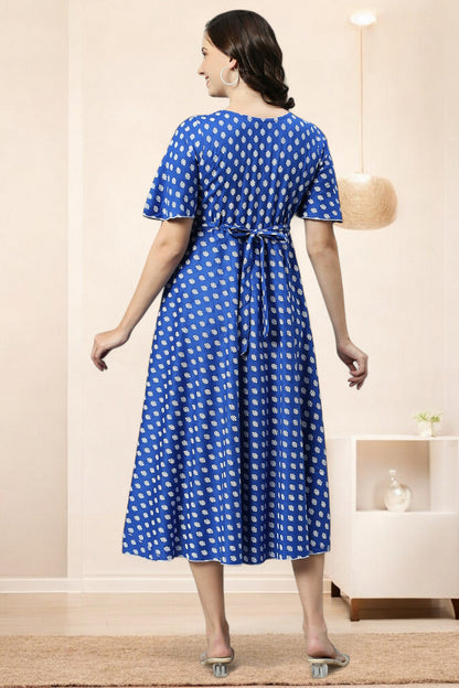 Rayon Printed Maternity Kurta – Designed for Pregnancy & Nursing