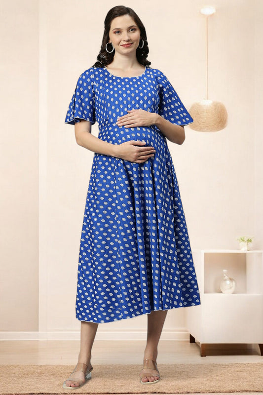 Rayon Printed Maternity Kurta – Designed for Pregnancy & Nursing