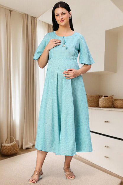 Cotton Printed Maternity Kurta – Designed for Pregnancy & Nursing
