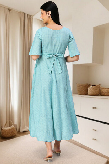 Cotton Printed Maternity Kurta – Designed for Pregnancy & Nursing