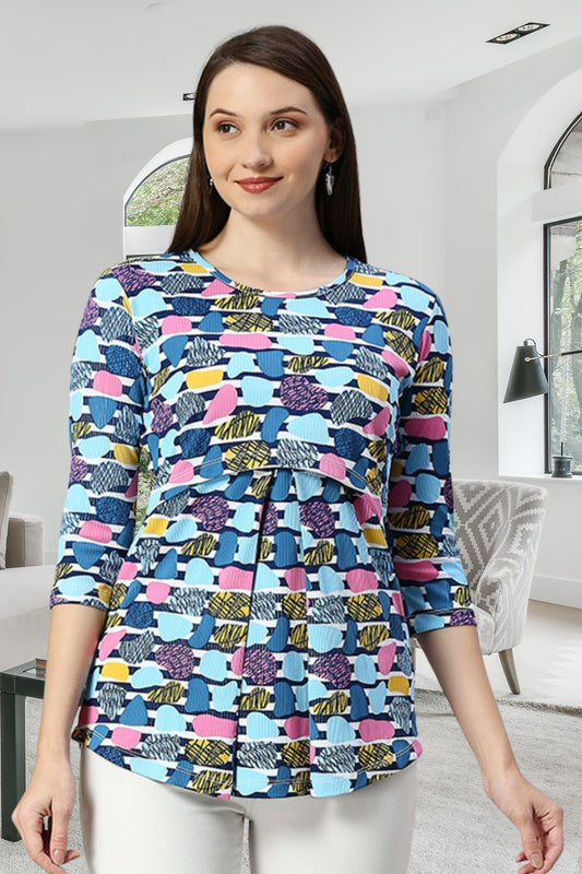 Zipless Maternity & Feeding Tunic Top (DST-150)
