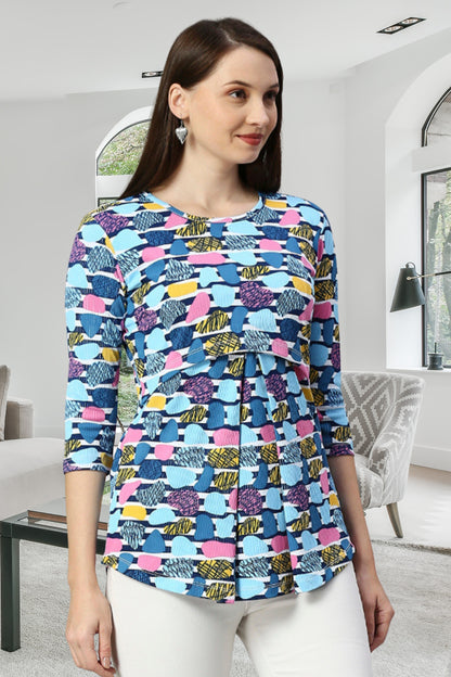 Zipless Maternity & Feeding Tunic Top (DST-150)