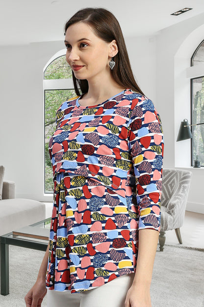 Zipless Maternity & Feeding Tunic Top (DST-151)