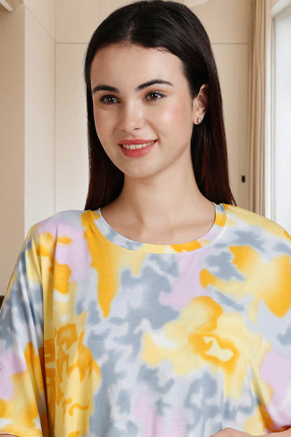 Zipless Maternity Poncho Gown for Easy Wear & All-Day Comfort