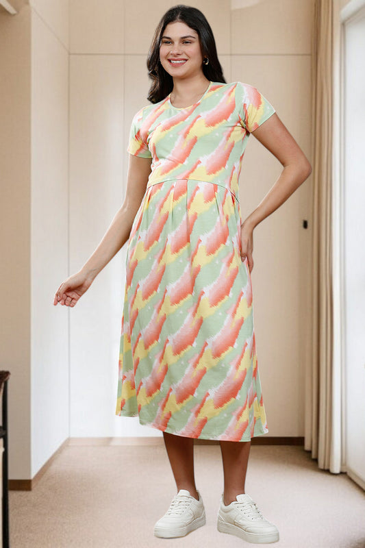 Zipless Maternity Dress – Perfect for Daily & Casual Wear