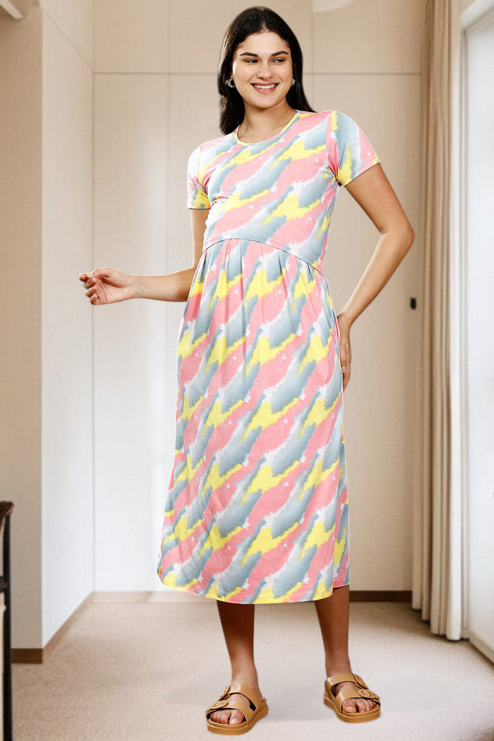 Zipless Maternity Dress – Perfect for Daily & Casual Wear
