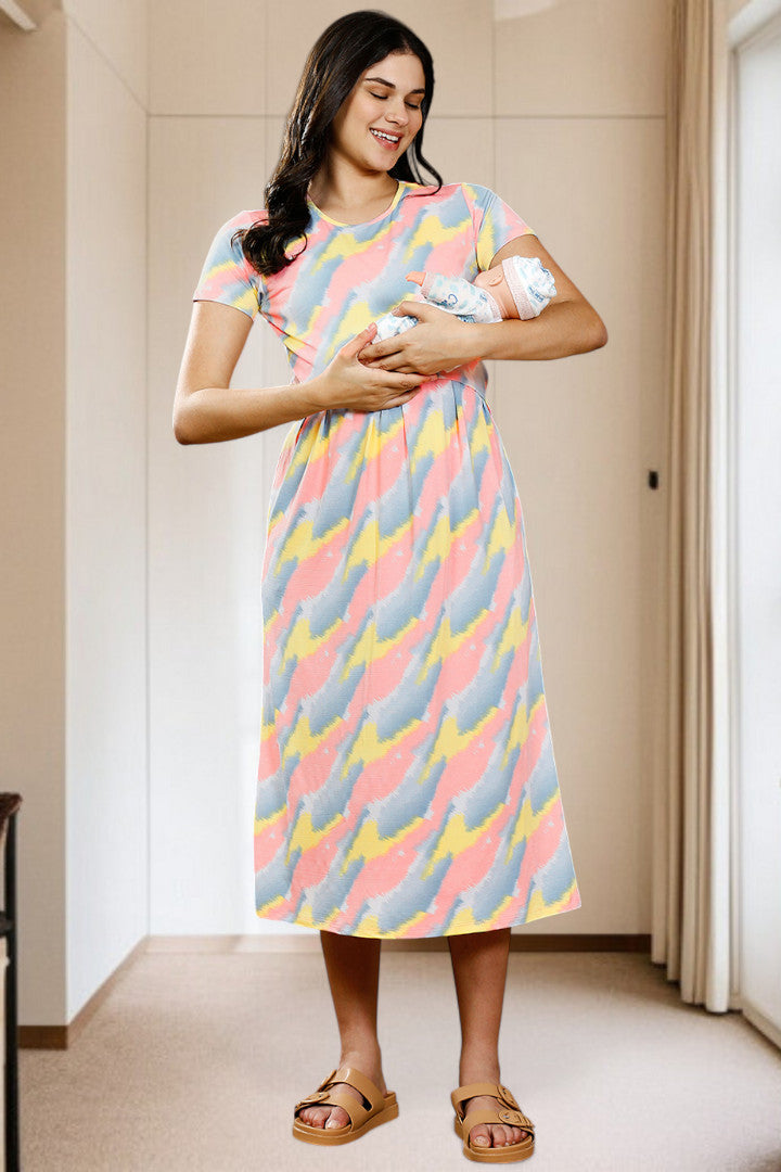 Zipless Maternity Dress – Perfect for Daily & Casual Wear