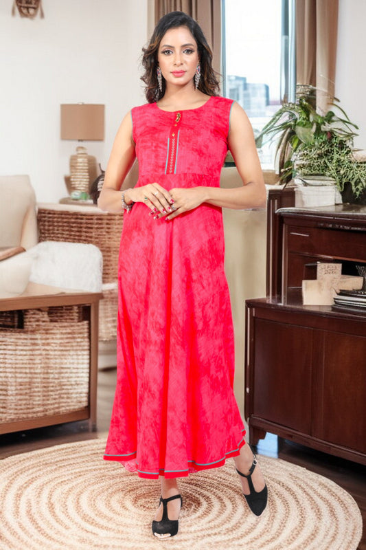 PolyCotton Maternity Kurta - Designed For Pregnancy & Feeding