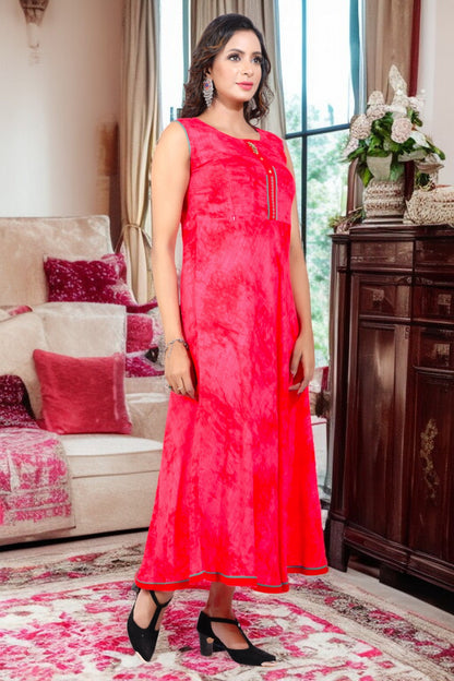 PolyCotton Maternity Kurta - Designed For Pregnancy & Feeding