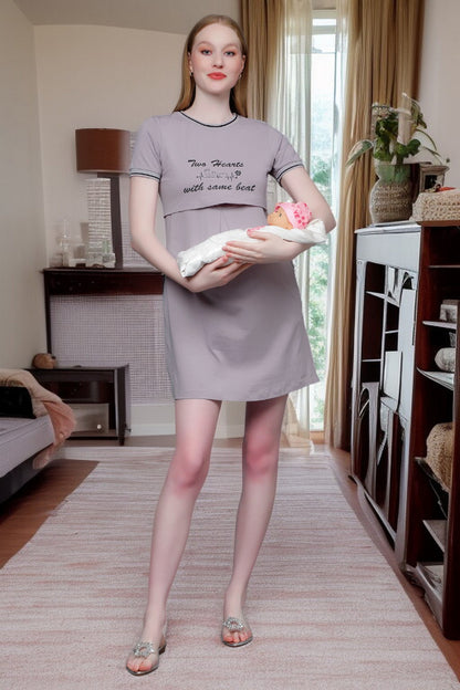 Zipless Maternity Dress – Perfect for Daily & Casual Wear