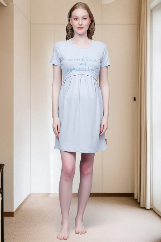Stylish Pregnancy Dress – Soft Fabric, No Zipper