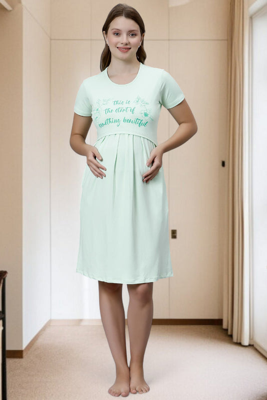 Stylish Pregnancy Dress – Soft Fabric, No Zipper