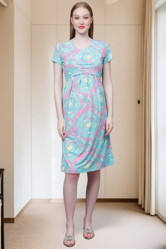 Stylish Pregnancy Dress – Soft Fabric, No Zipper