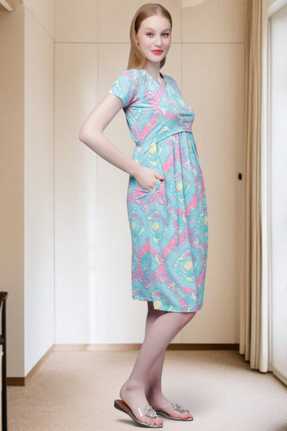 Stylish Pregnancy Dress – Soft Fabric, No Zipper
